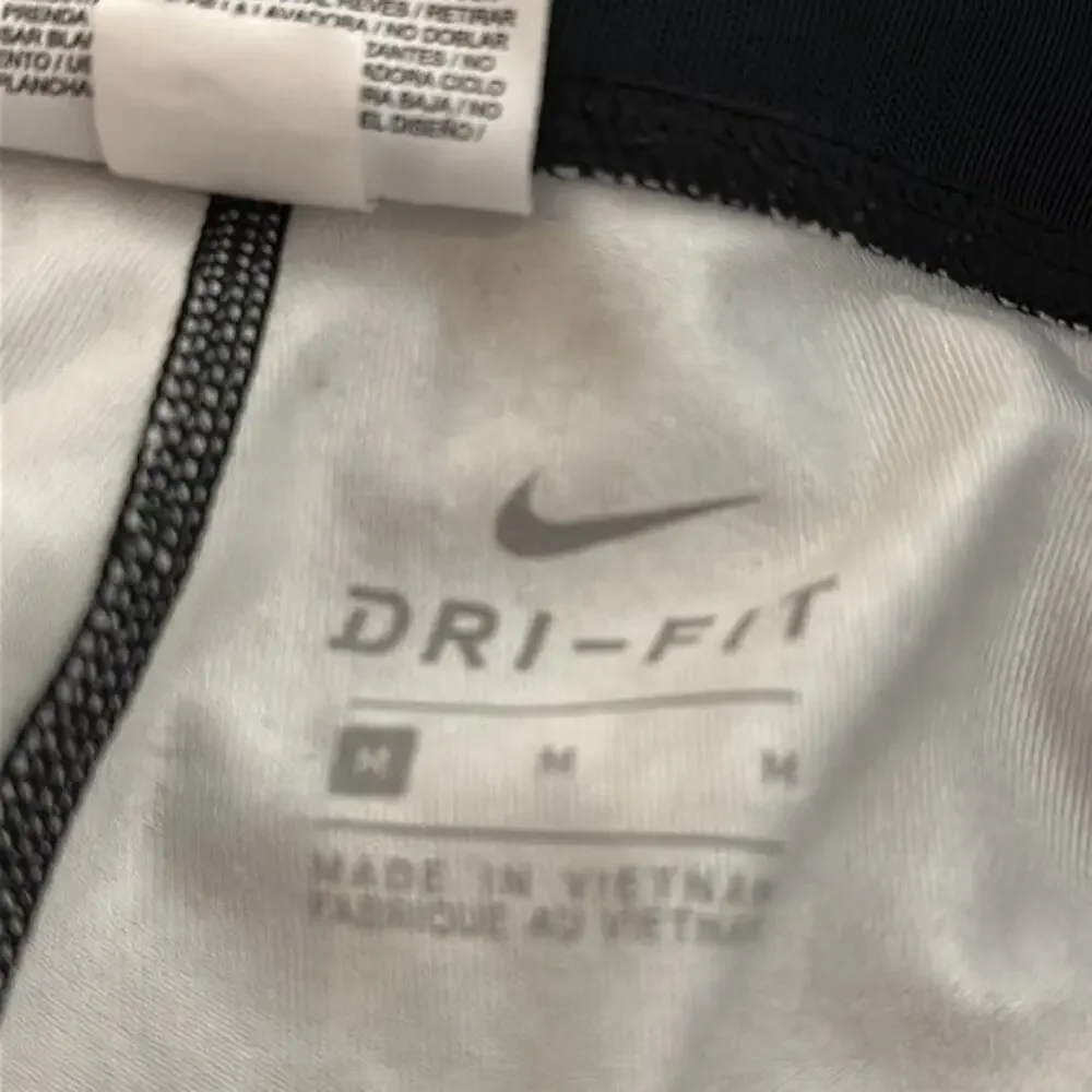 Nike Leggings Womens Medium Black‎ Gray Legging Crop Performace Gym Training